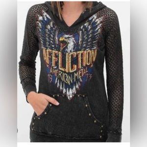 Affliction, hoodie, woman